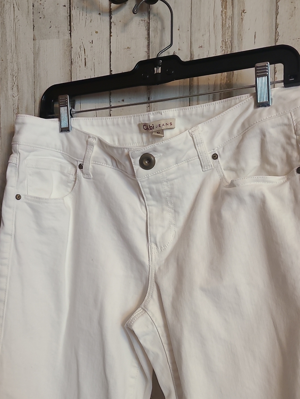 CAbi White Jeans with Branded Waist Label - Picture 3 of 5